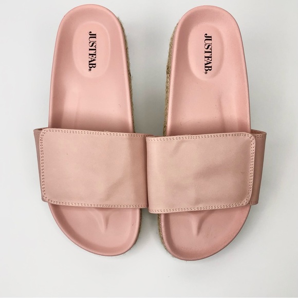 Pink Slides JustFab - Picture 2 of 6